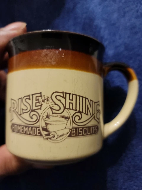 Hardee's Coffee Mug Rise and Shine Homemade Biscuit 1984