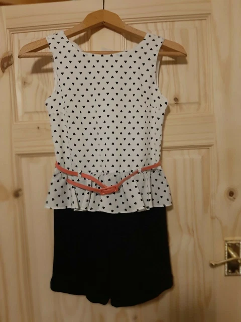 Debenhams Blue Zoo All In One Top  And Shorts Age 11 Years Special Occasion