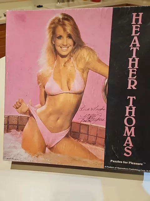 Heather Thomas Puzzle Vintage 1984 Pink Bikini Poster Photo  550 Complete