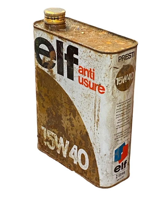Ancien Bidon Métal Vide Aetna Motor Oil Company - Capacité 1 Livre, Rare, Collection Pub Huile/essence - Origine USA