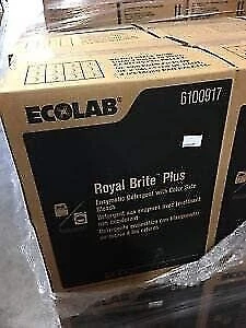 ECOLAB 6100917 Royal Brite Plus 45lbs Enzymatic Detergent with Color Safe Bleach