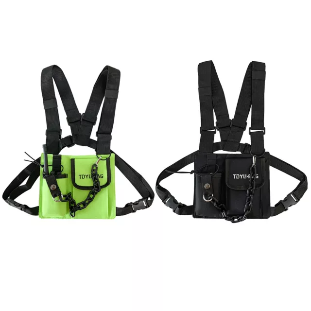 fr Functional Chest Rig Bag Fashion Hip Hop Women Men Vest Streetwear Waist Pack