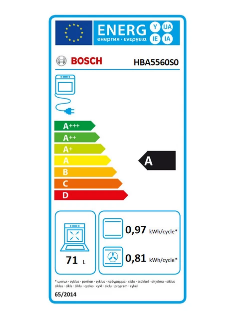 Bosch Four intégrable multifonction 71l 60cm a ecoclean inox 2