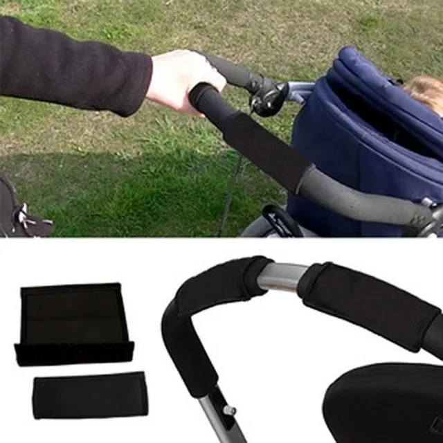 Baby Pram Stroller Pushchair Handle Grip Sleeve Bumper Bar Cover Nylon Fabric VM 3