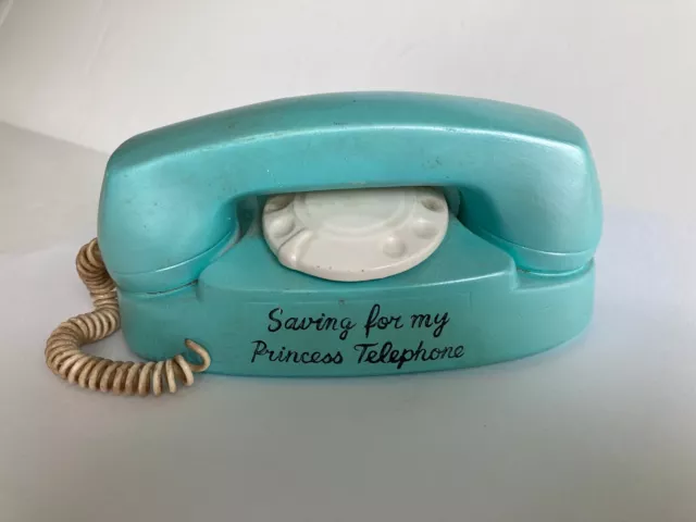 Vintage Ceramic Princess Telphone Bank Japan