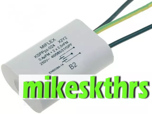 X0193 Entstörkondensator 0,2µF+2x2500pF 250V Störschutzfilter 0,2uFX1  2x2,5nFY2