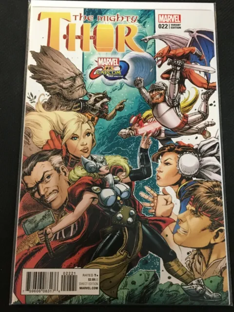 The Mighty Thor #22 Marvel vs Capcom Variant Marvel 2017 VF/NM Comics Book