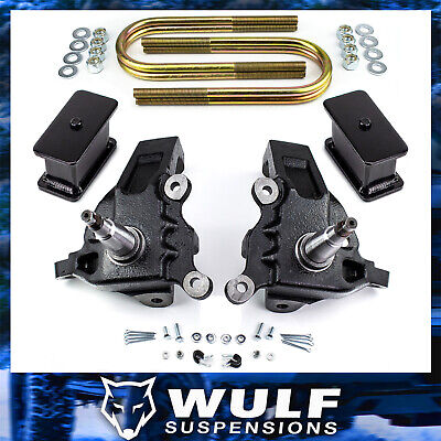 3.5" Front 3" Rear Leveling Lift Kit w/ Spindles Fits 1997-2004 Ford F150 2WD