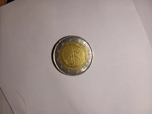 Pièce rare de 2 euros - Commémorative république française - UEM 1999 -2009