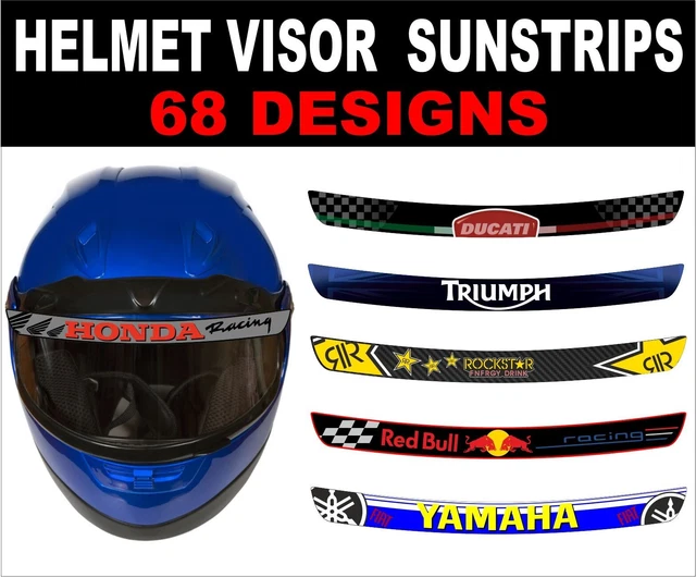 HELMET VISOR STICKER sun strip decals stickers motorsport racing