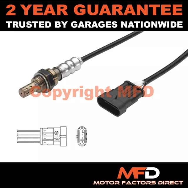 Fiat Punto Mk3 1.2 8V (2003-2006) 4 Wire Rear Lambda Oxygen Sensor Exhaust Probe