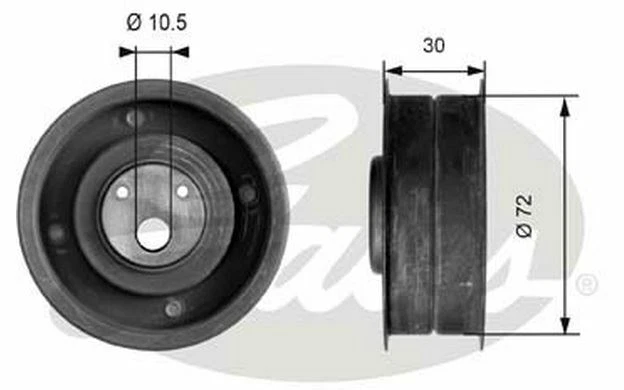 GATES Galet tendeur pour AUDI 80 T41080 - Pièces Auto Mister Auto