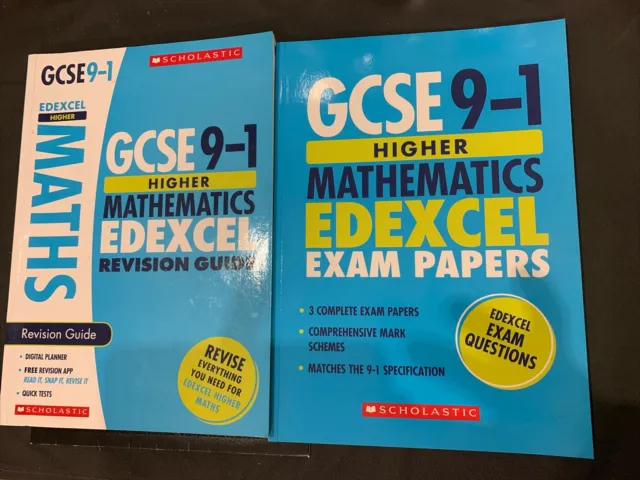 GSCE 9-1 Higher Maths Edexcel Bundle Scholastic includes Exam Papers, Revision G