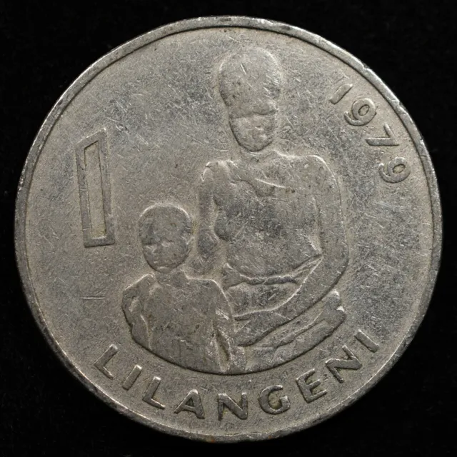 Swaziland 1 Lilangeni 1979, Coin, Km# 13, Sobhuza Ii, Female, Shield, Inv#C582