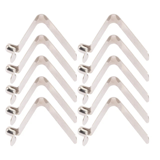 30 Pz Fermagli A Molla Quarkzman Per Pagaie Kayak E Aste Tenda – Acciaio 65Mn, 6x10.5x38mm