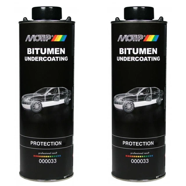 2 x Motip Unterbodenschutz-Saugdose Bitumen 1000 ml 000033 UBS Wachs