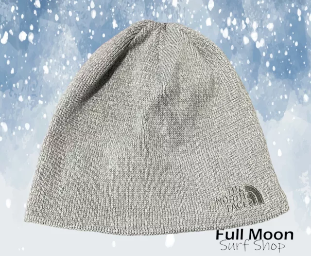 New The North Face Jim TNF Light Gray Mens Womens Cap Hat Beanie