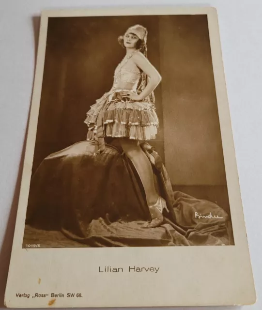 AK Schauspielerin LILIAN HARVEY | Portrait | Alte Foto-StarPostKarte #2875