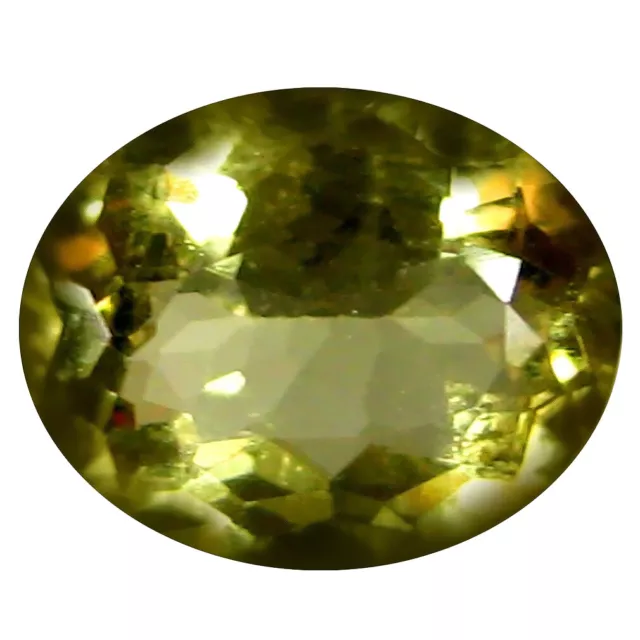 1.69 CT AAA Supérieur Forme Ovale (9 X 7 MM ) Jaune Heliodor Béryl Gemme