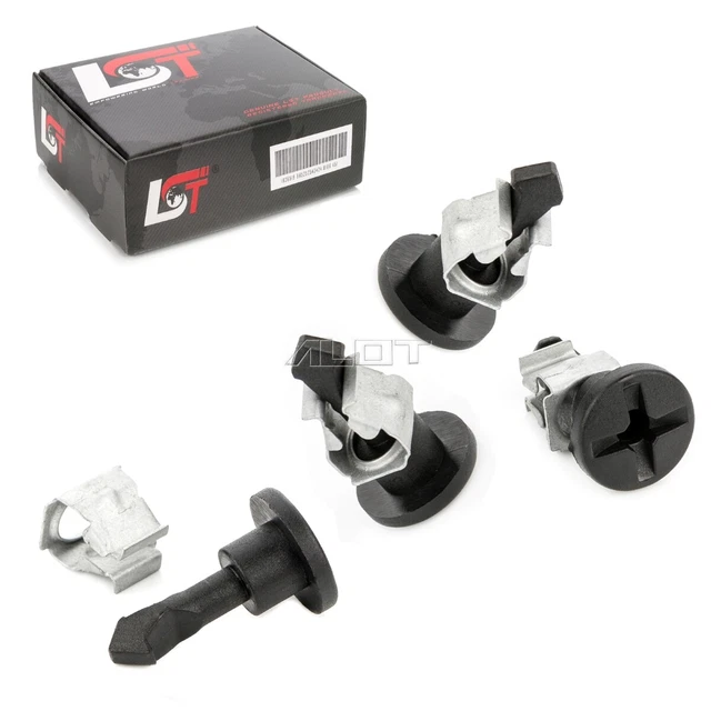 Set deflettore acqua paravento Audi Q7 morsetto metallo vite (8 pezzi)