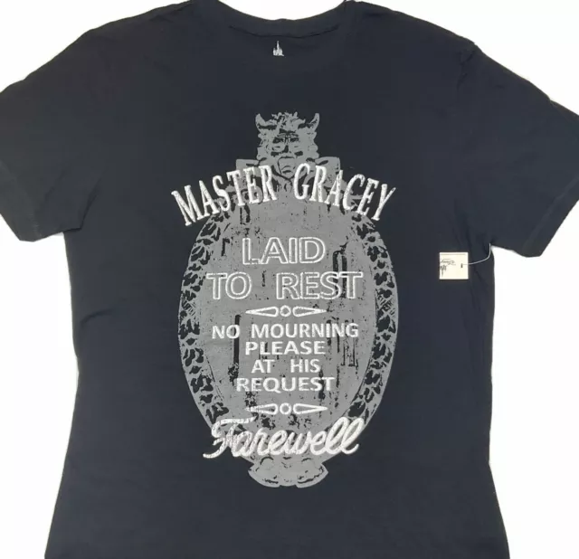 Disney Parks Haunted Mansion T-Shirt Master Gracey Graphic Tee Crew Sz M NWT
