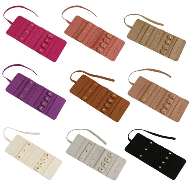 Stylish Jewelry Roll Versatile Ornament Storage Pouch with Dividers for Women