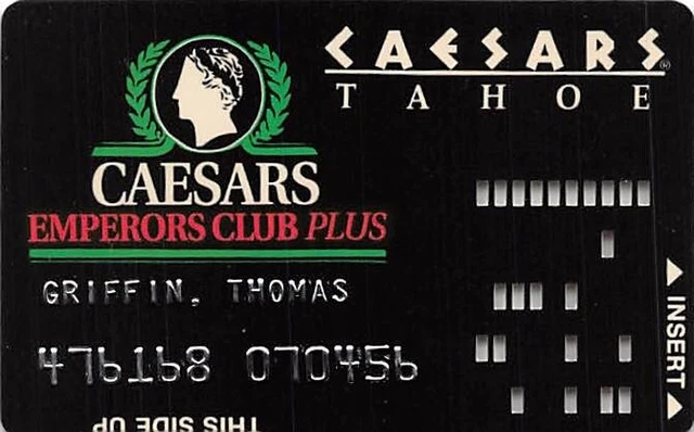Caesars Tahoe Casino - Lake Tahoe, NV - Rare 6th Issue Card, Faraday