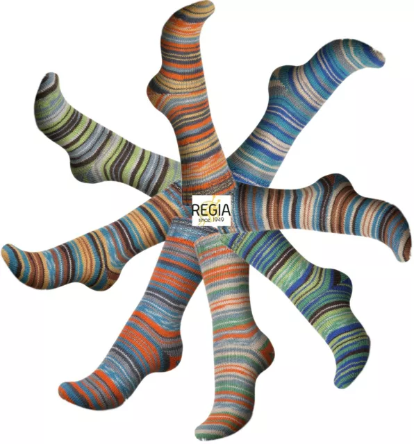 %%% Regia Spring Fling Color bunte Sockenwolle 4fach Socken stricken 4fädig