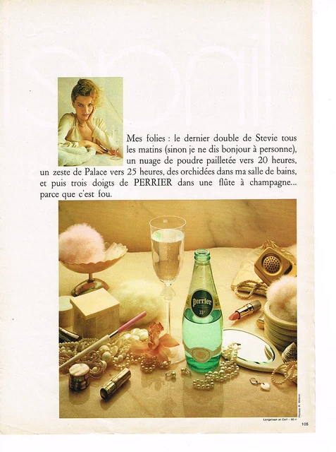 PUBLICITE ADVERTISING 034   1980   PERRIER  eau minérale