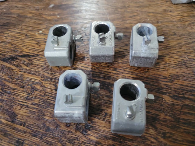 Lot of 5 Fisher Flexaframe 1/2" Rod Clamp Connector Lab Scentific 14-666-20 C225