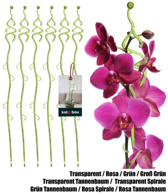 KOTARBAU® 6 St Pflanzenstütze PVC Blumenstütze Rankhilfe Blumenstütze Rankstäbe