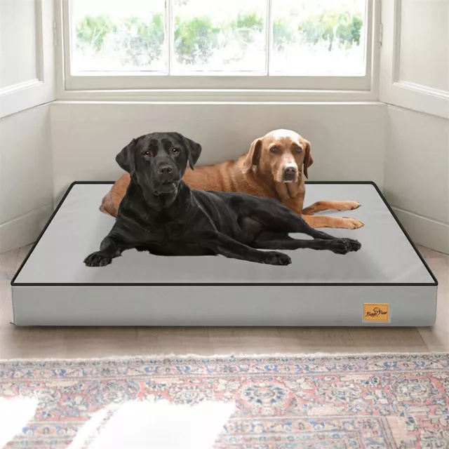 Waterproof Platform Dog Bed Orthopedic Pet Flat Kennel Mat For Large Jumbo Dogs