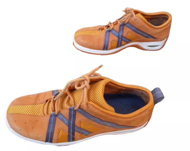 Women’s Cole Haan Orange Nubuck/Mesh Athletic Sneakers 7.5