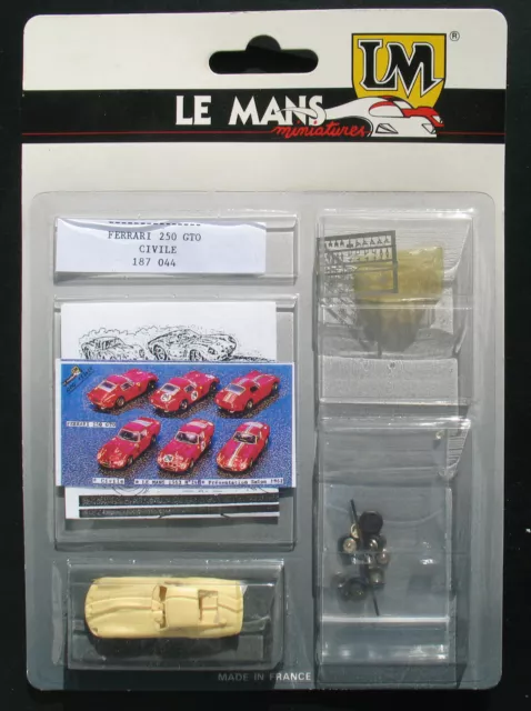 LM LE MANS Miniatures 187044 - FERRARI 250 GTO - Civile beige - 1:87 Bausatz Kit