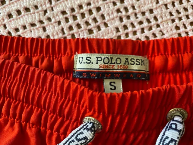 U.s.polo Assn  Da Bagno Boxer Uomo Mare Since 1980 Colore Rosso Costume 3