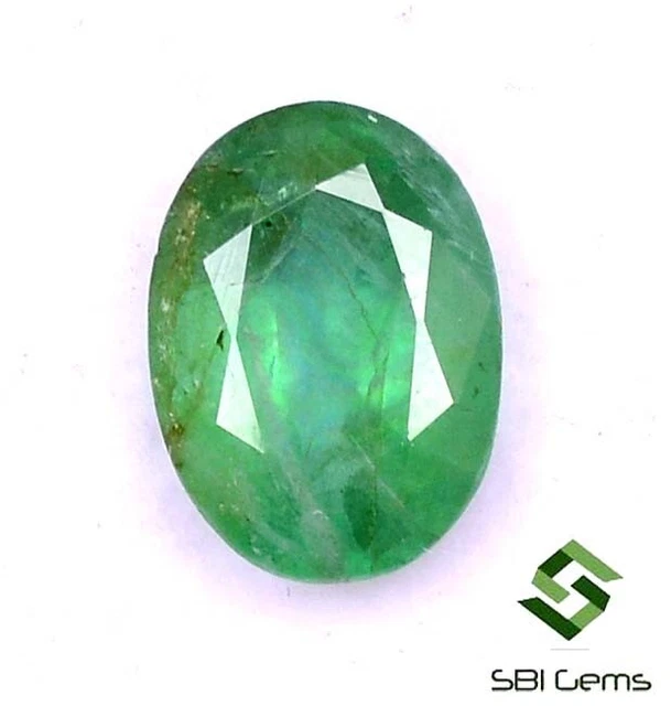Pierre Zircon Vert émeraude 8x10mm 4.16ct - Ovale VVS AAA, Colombie, Pour Bijouterie DIY
