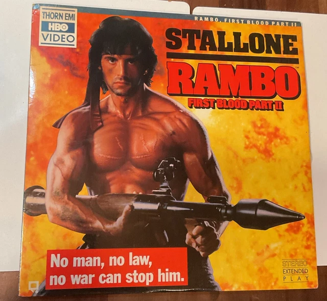 RAMBO FIRST BLOOD Part II 1985 LASERDISC EX Sylvester Stallone Richard ...