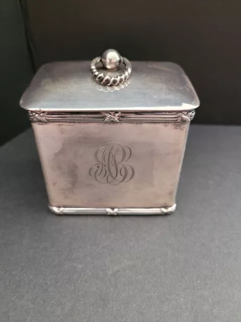 Antique English Sterling Silver Goldsmiths And Silversmiths Co  Hallmarked Box