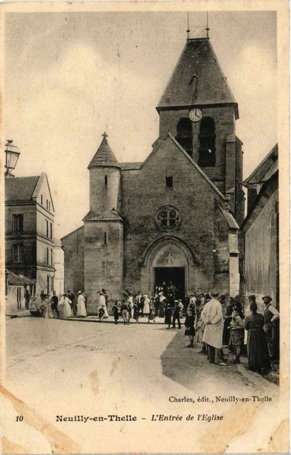 CPA AK NEUILLY-e-THELLE l'Entrée de l'Église (375607)