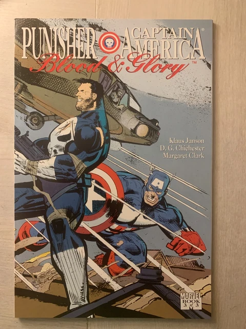 Vintage Punisher and Captain America Blood and Glory #3 (1992, Marvel)
