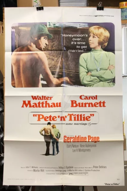 Pete n Tillie 1973 Original Movie Poster	Walter Matthau Carol Burnett