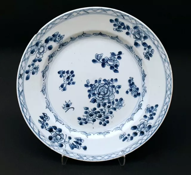 Chinese Export Porcelain Blue and White Plate