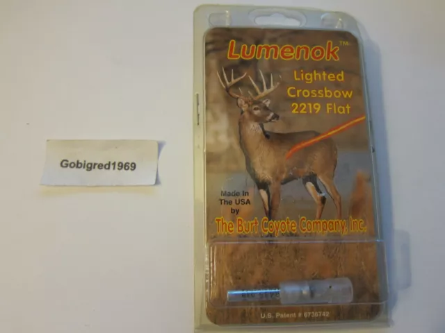NEW Burt Coyote Lumenok Lighted 2219 Flat Crossbow Nock USA LOTS More Listed AR5