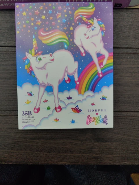 Paleta de arte sombra de ojos Lisa Frank Morphe 35B unicornios Markie & Celeste nueva en caja