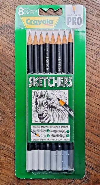 Lápices Crayola Pro Skecthers HB, 2B, 4B, 6B