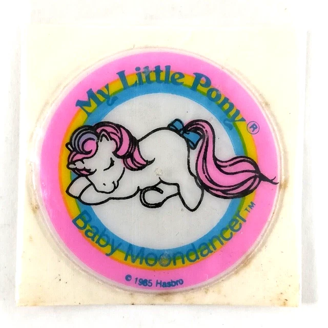 Baby Moondancer Puffy Sticker Vintage G1 My Little Pony Merchandise Ephemera