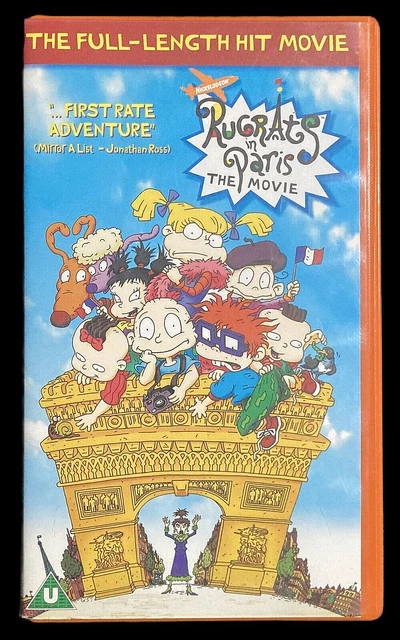 Rugrats In Paris The Movie 2001 Vhs RUGRATS IN PARIS The Movie VHS Video 2001 Nickelodeon Orange Case