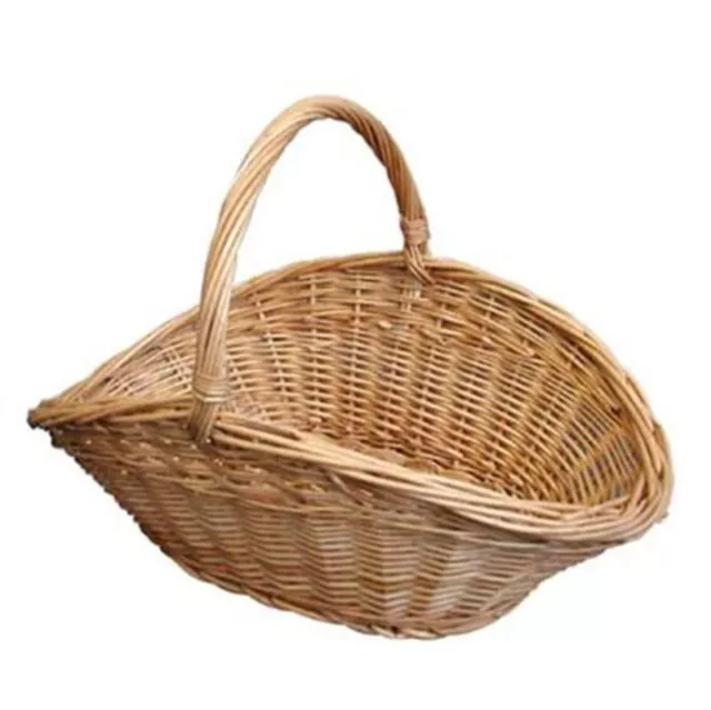 Weiden-Kaminholzkorb 57x32x31cm Panier en Bois de Chauffage Panier-Cadeau