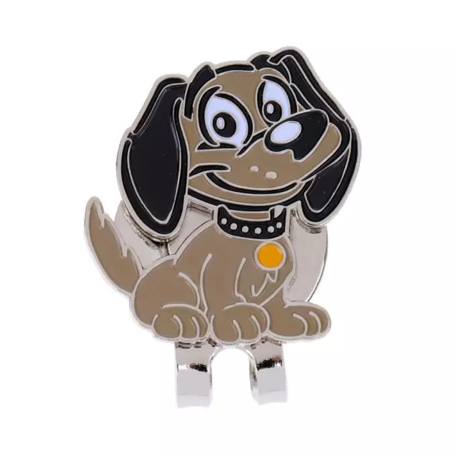 Alloy Hat Clip with Magnetic Removable Golf Ball Marker Funny  Pattern Dog 3