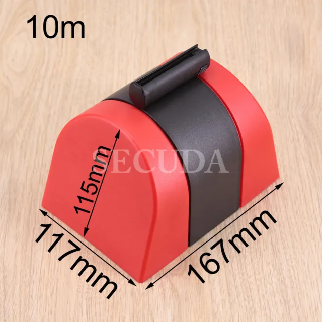 New 10M RED Retractable barrier tape safety crowd control warning sign belt type